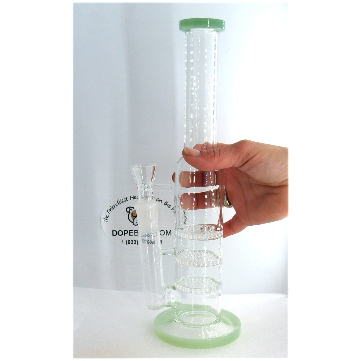 Triple Honeycomb Perc Skinny Water Pipe