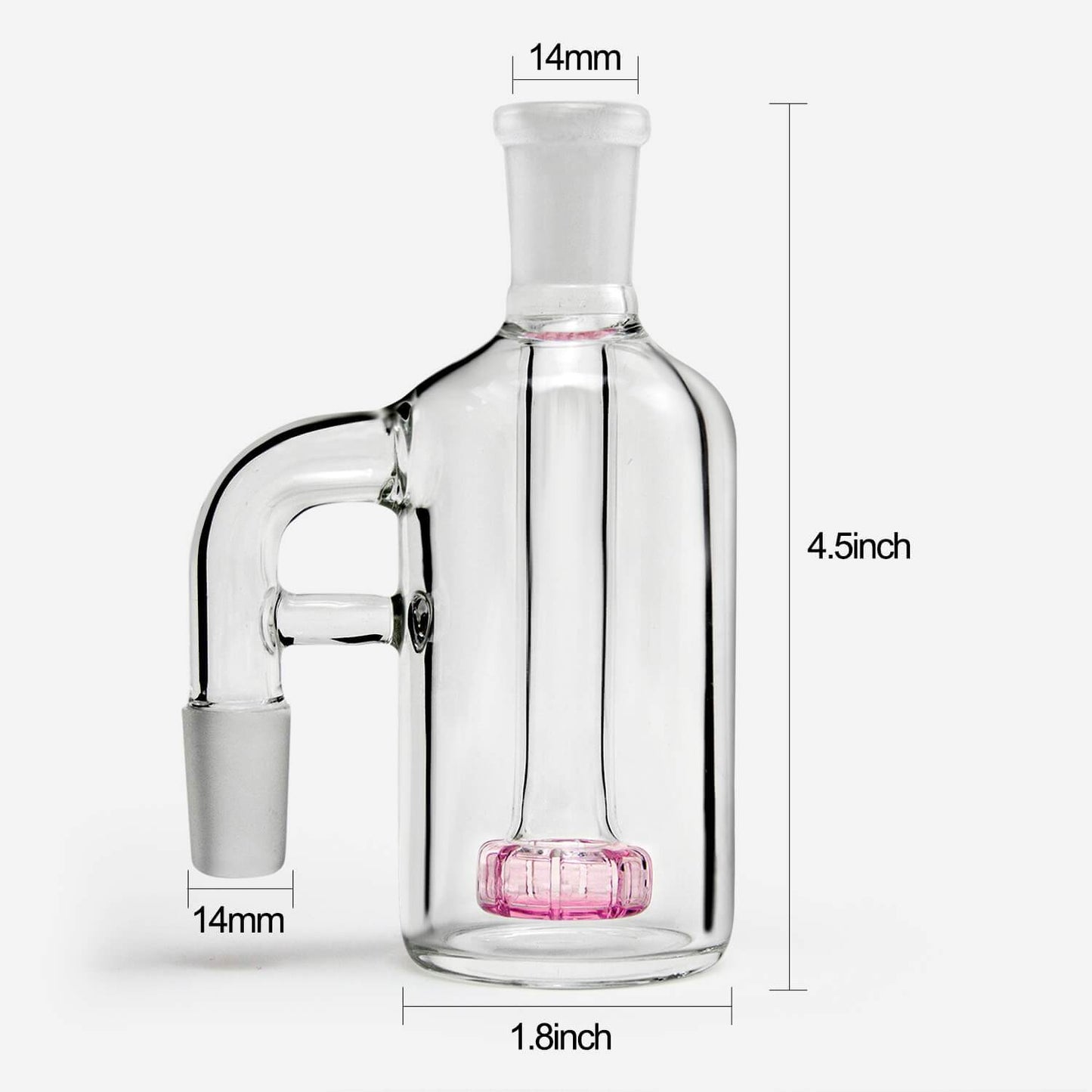 Ash Catcher 90 Degree Pink