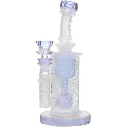 Calibear Sandblasted Seed Of Life Perc Torus Can Bong