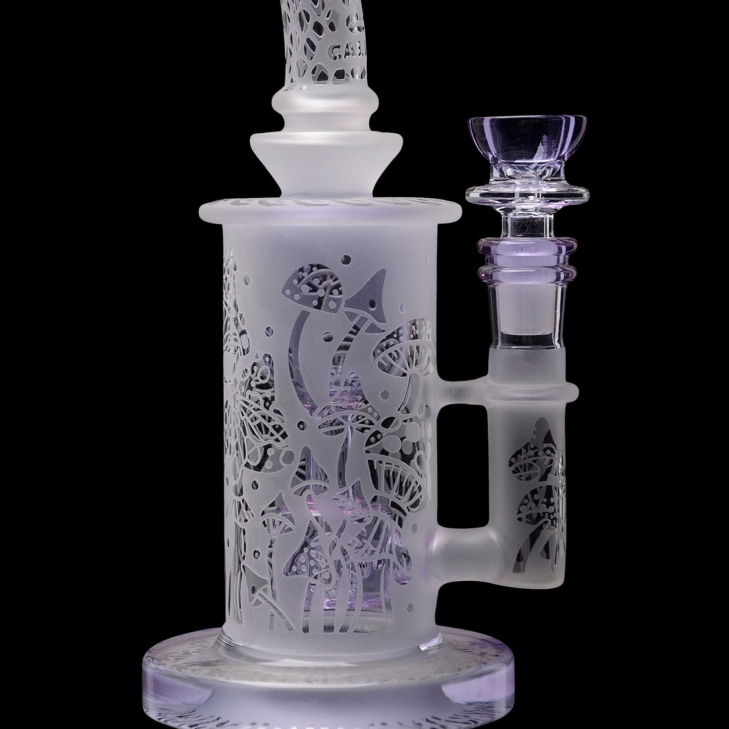 Calibear Sandblasted Seed Of Life Perc Torus Can Bong