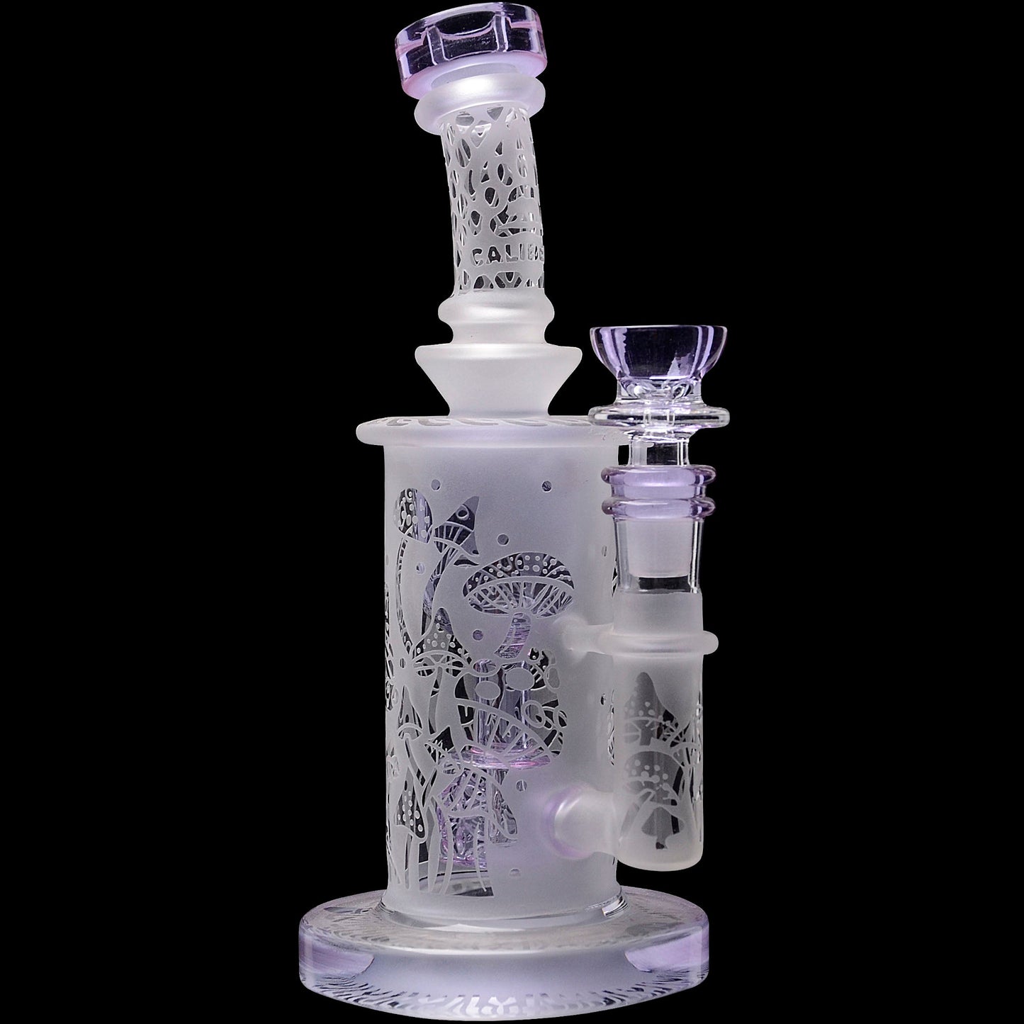 Calibear Sandblasted Seed Of Life Perc Torus Can Bong