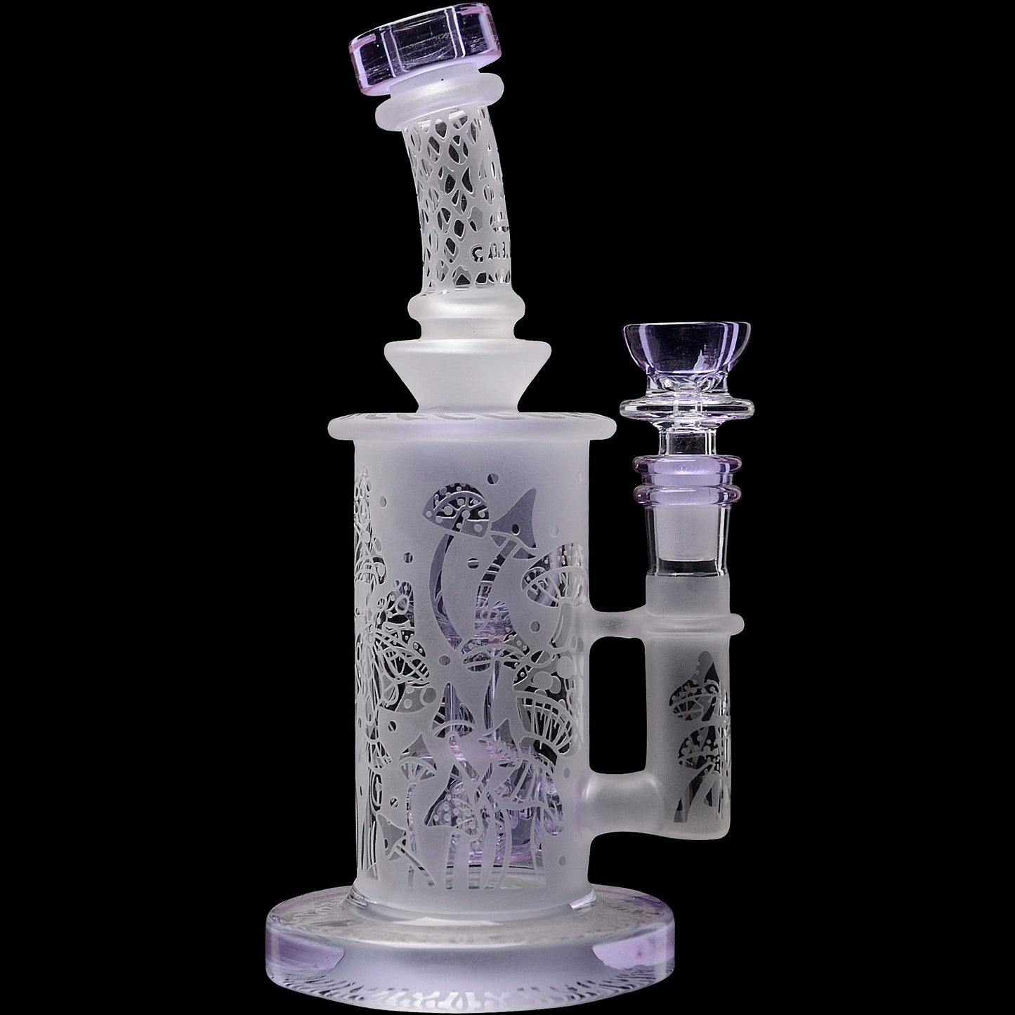 Calibear Sandblasted Seed Of Life Perc Torus Can Bong