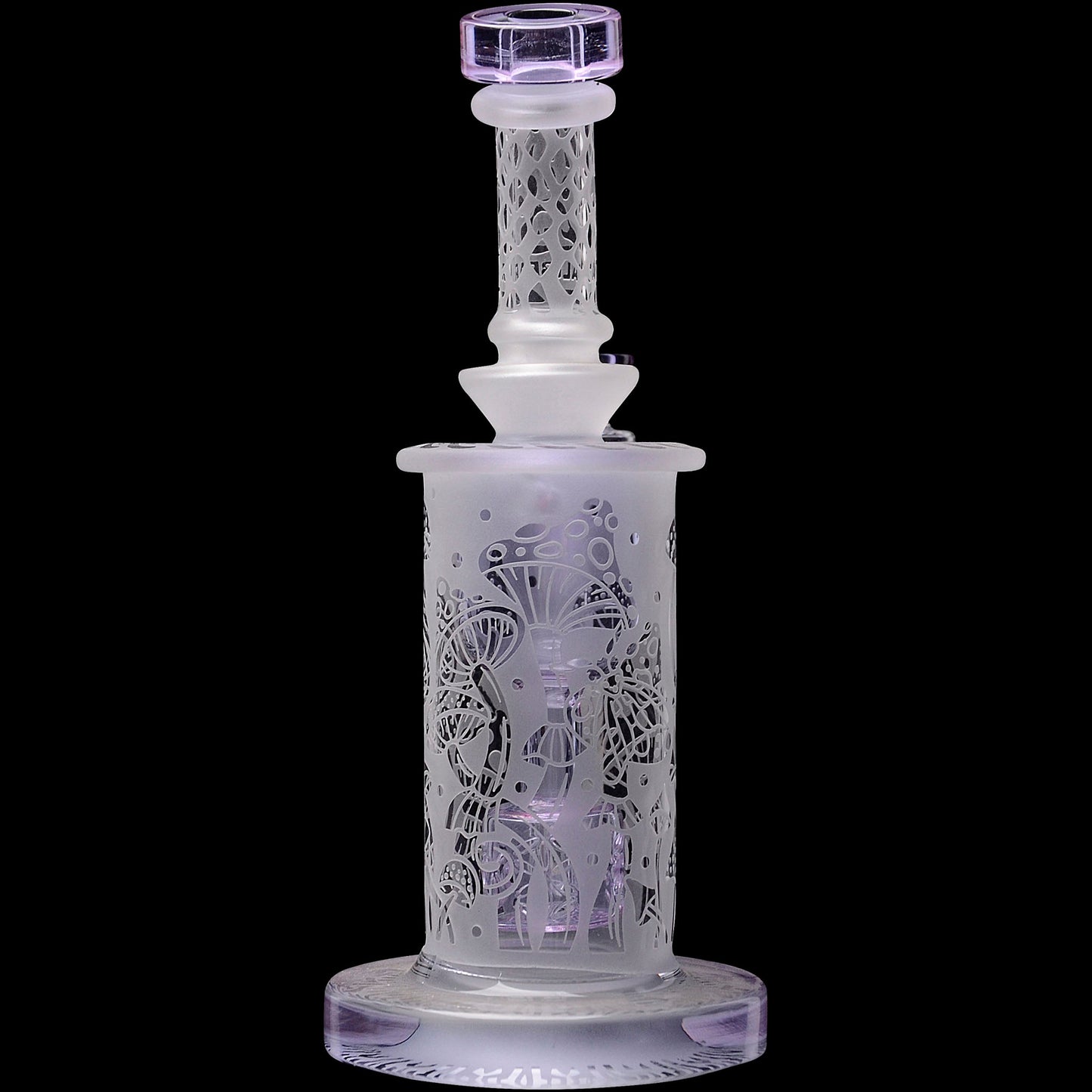 Calibear Sandblasted Seed Of Life Perc Torus Can Bong