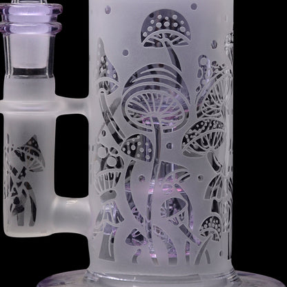 Calibear Sandblasted Seed Of Life Perc Torus Can Bong