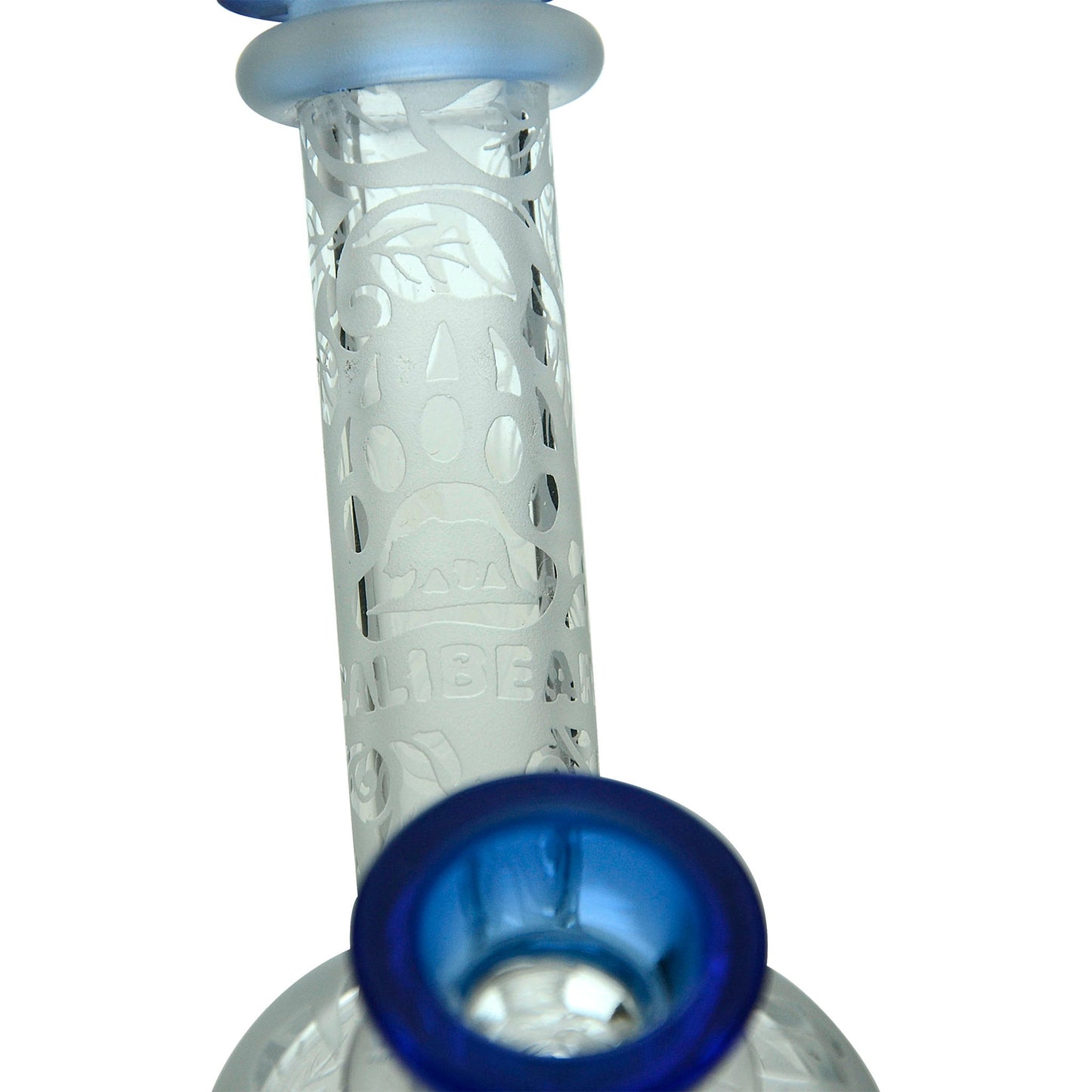 Calibear Sandblasted Seed Of Life Percolator Upright Bubbler