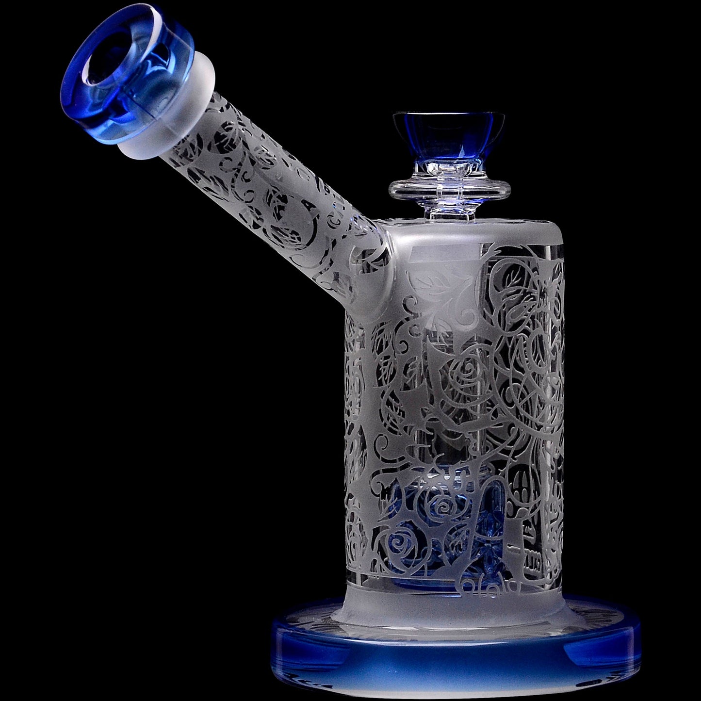 Calibear Sandblasted Seed Of Life Percolator Upright Bubbler