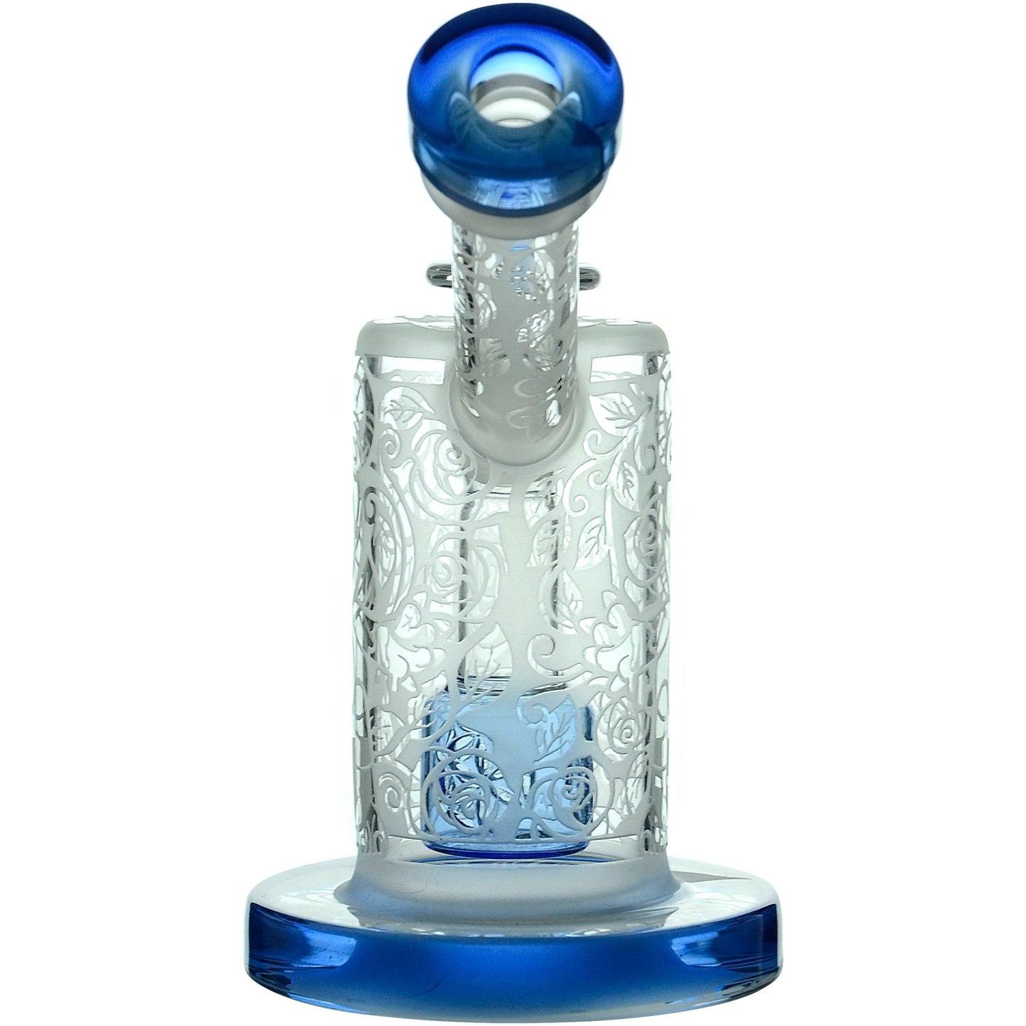 Calibear Sandblasted Seed Of Life Percolator Upright Bubbler