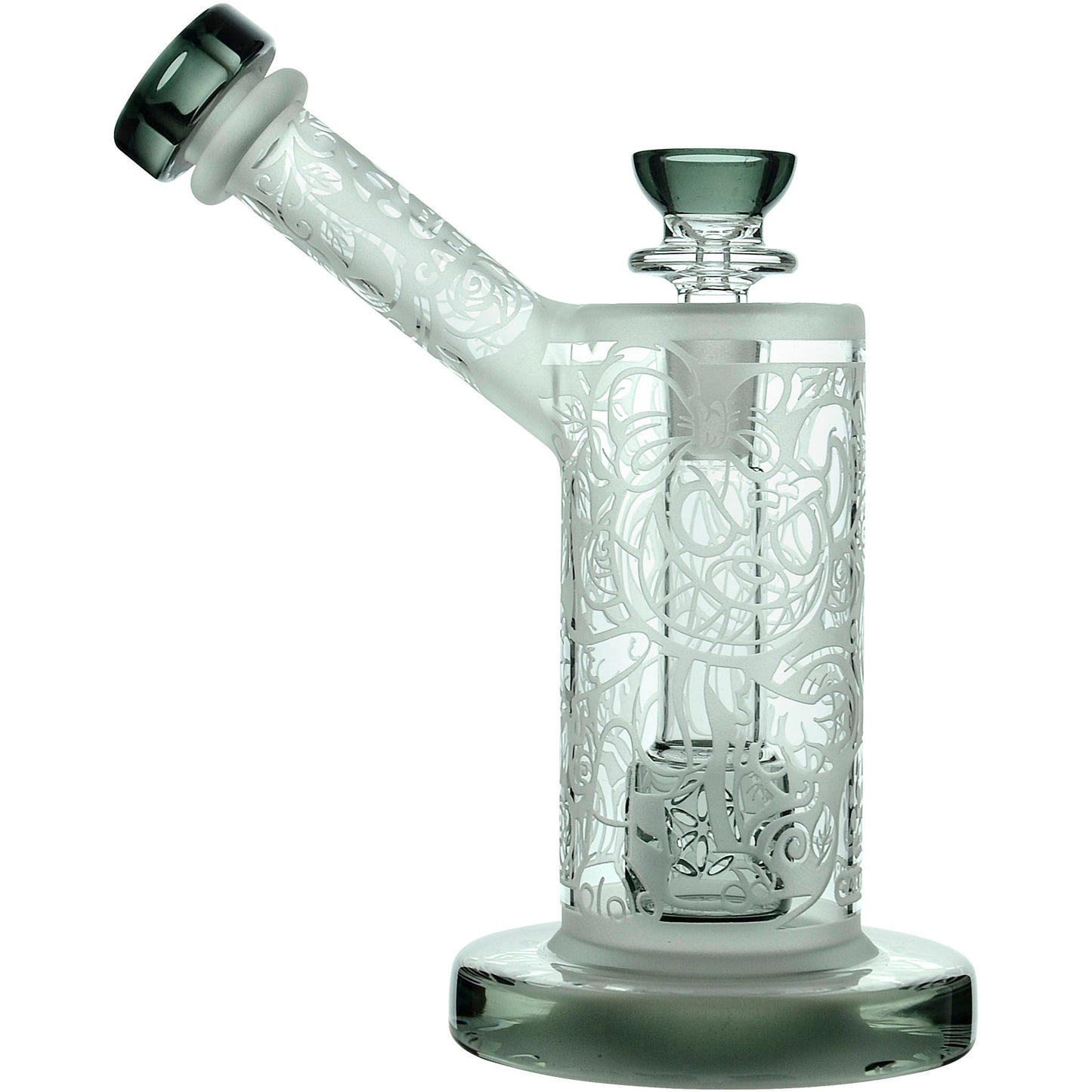 Calibear Sandblasted Seed Of Life Percolator Upright Bubbler