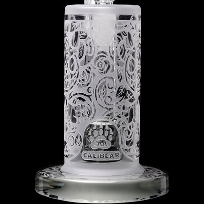 Calibear Sandblasted Seed Of Life Percolator Upright Bubbler