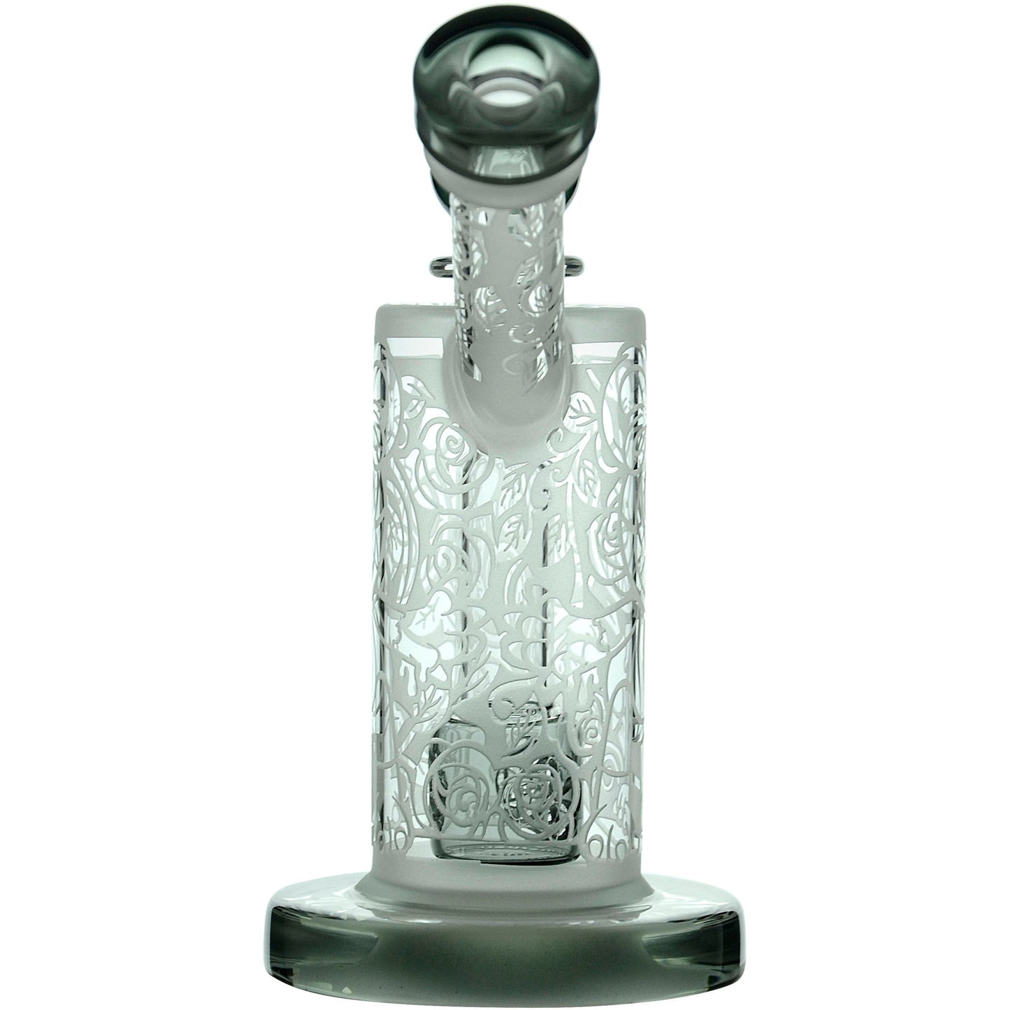 Calibear Sandblasted Seed Of Life Percolator Upright Bubbler