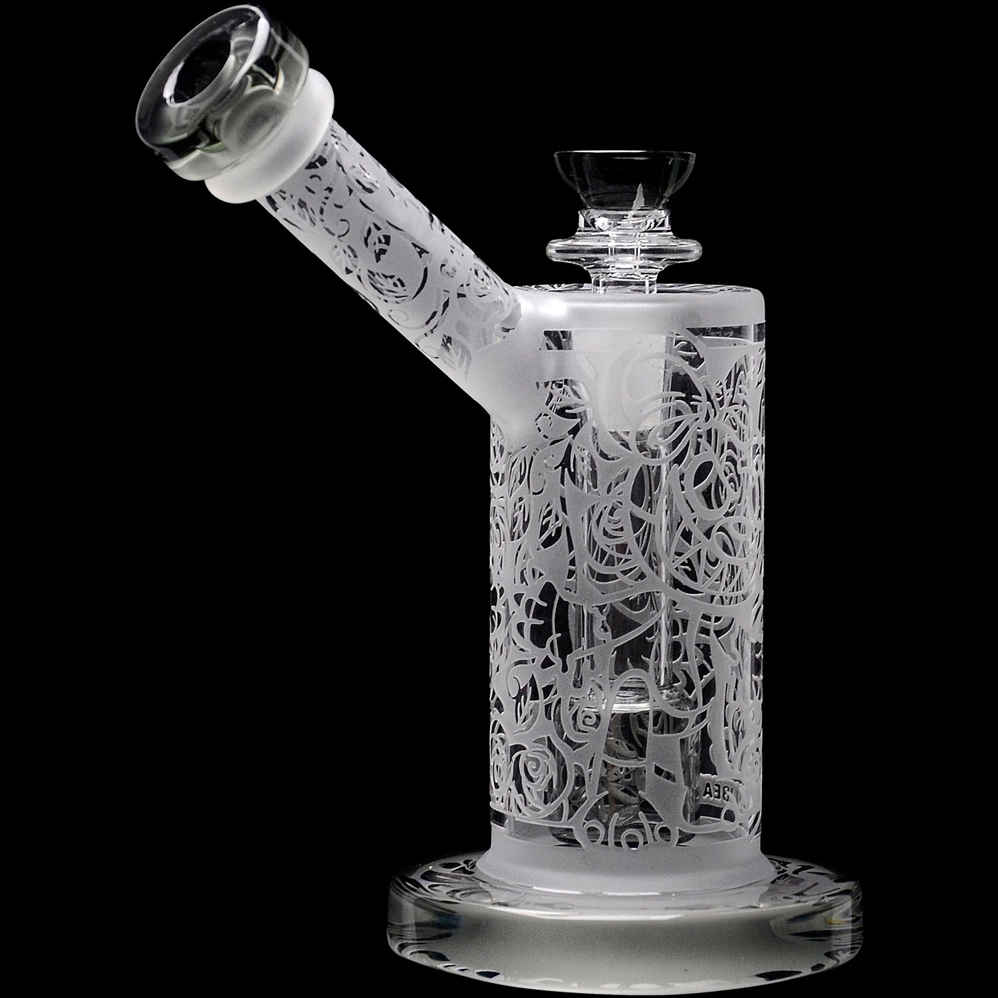 Calibear Sandblasted Seed Of Life Percolator Upright Bubbler