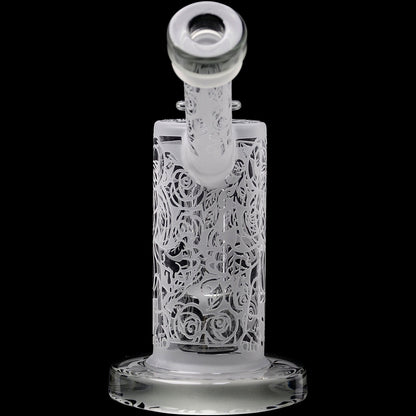 Calibear Sandblasted Seed Of Life Percolator Upright Bubbler