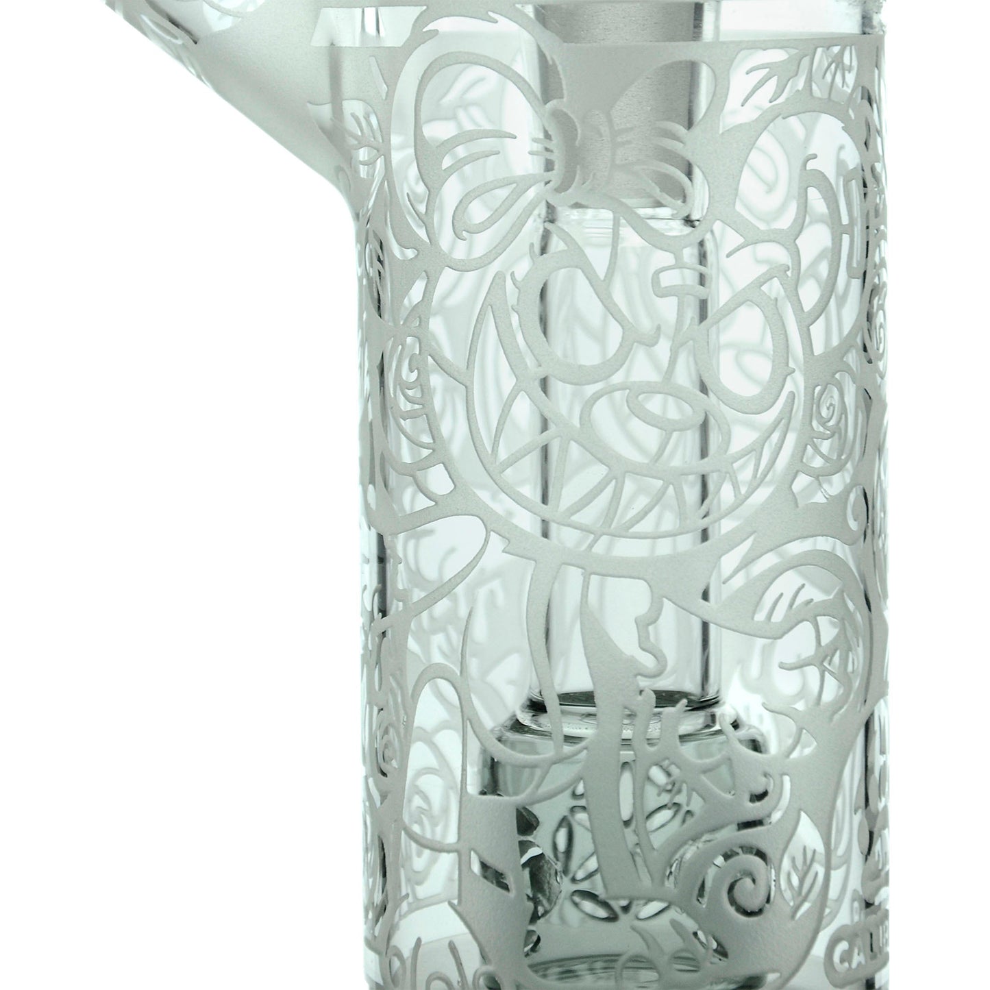 Calibear Sandblasted Seed Of Life Percolator Upright Bubbler