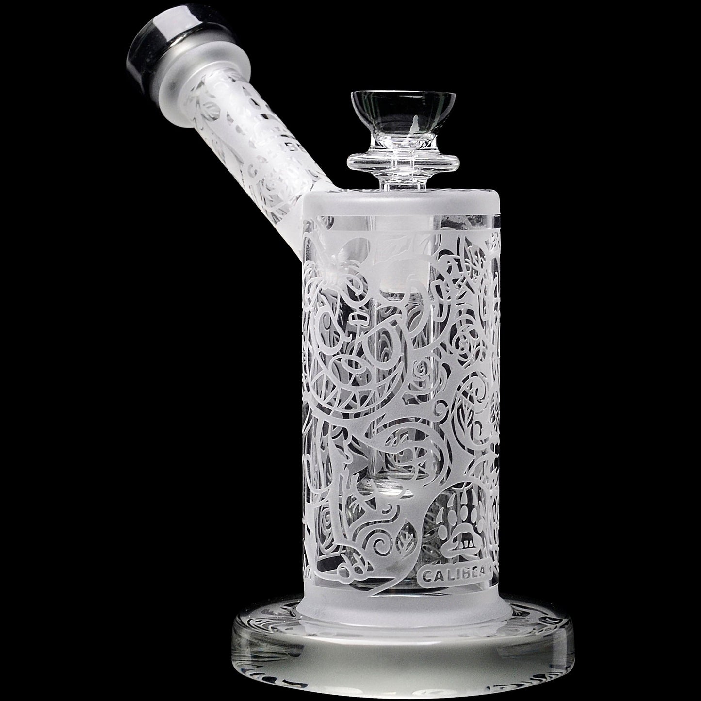 Calibear Sandblasted Seed Of Life Percolator Upright Bubbler