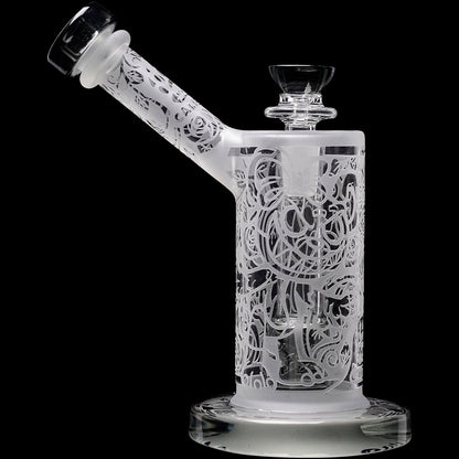 Calibear Sandblasted Seed Of Life Percolator Upright Bubbler