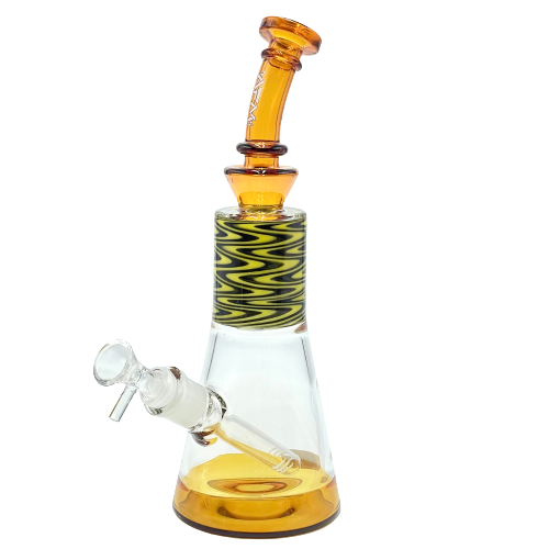 10.5" AFM Glass Wig Wag Glass Beaker Bong