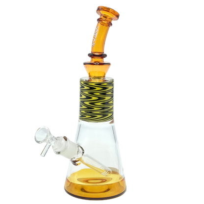 10.5" AFM Glass Wig Wag Glass Beaker Bong