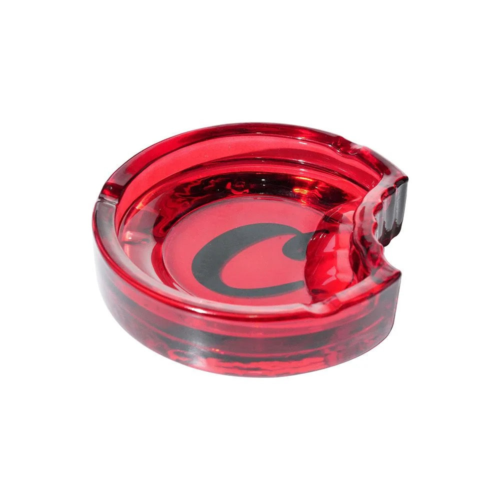 Cookies C-Bite Glass Ashtray Red