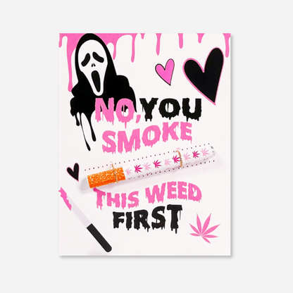 Ghost Face Cannabis Greeting Card