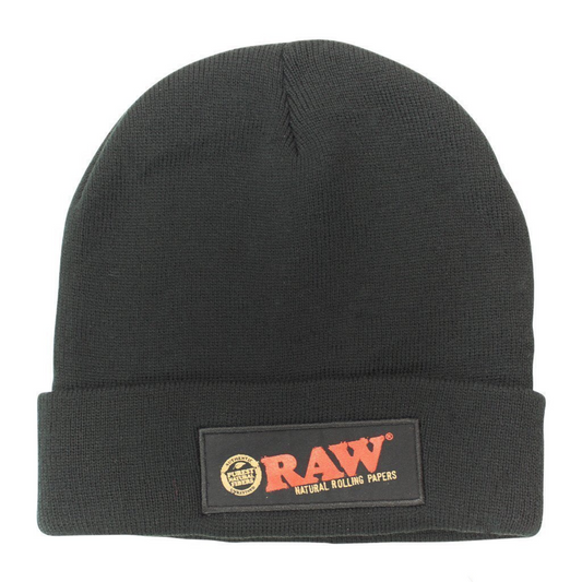 Raw® Rolling Papers Black Beanie Hat