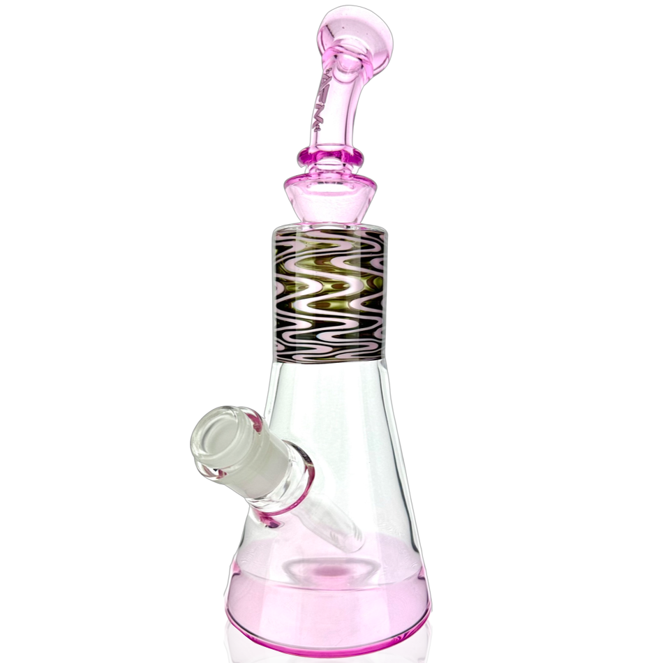 10.5" AFM Glass Wig Wag Glass Beaker Bong