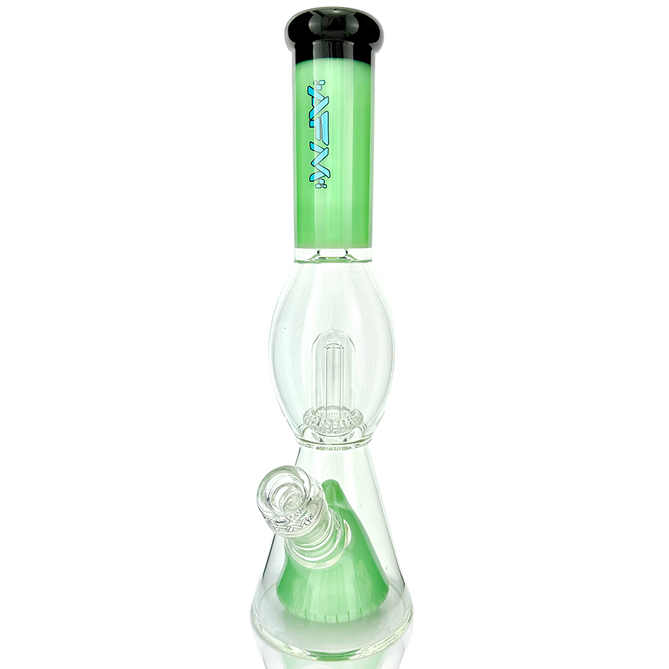 13" AFM Glass UFO Pyramid Color Glass Beaker Bong