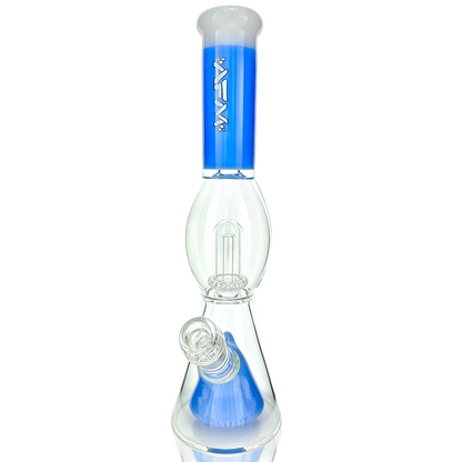 13" AFM Glass UFO Pyramid Color Glass Beaker Bong