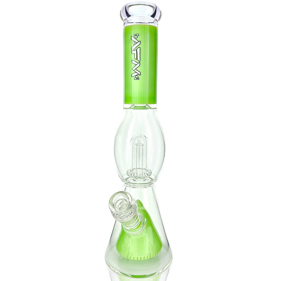 13" AFM Glass UFO Pyramid Color Glass Beaker Bong