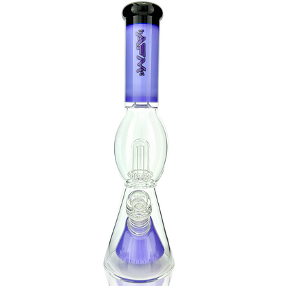 13" AFM Glass UFO Pyramid Color Glass Beaker Bong