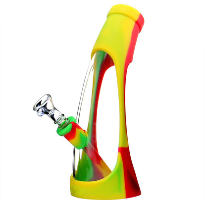 Silicone and Glass Horn Bong