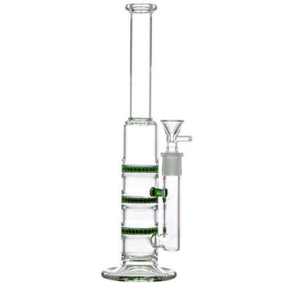 Triple Honeycomb Perc Skinny Water Pipe