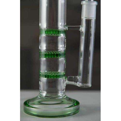 Triple Honeycomb Perc Skinny Water Pipe