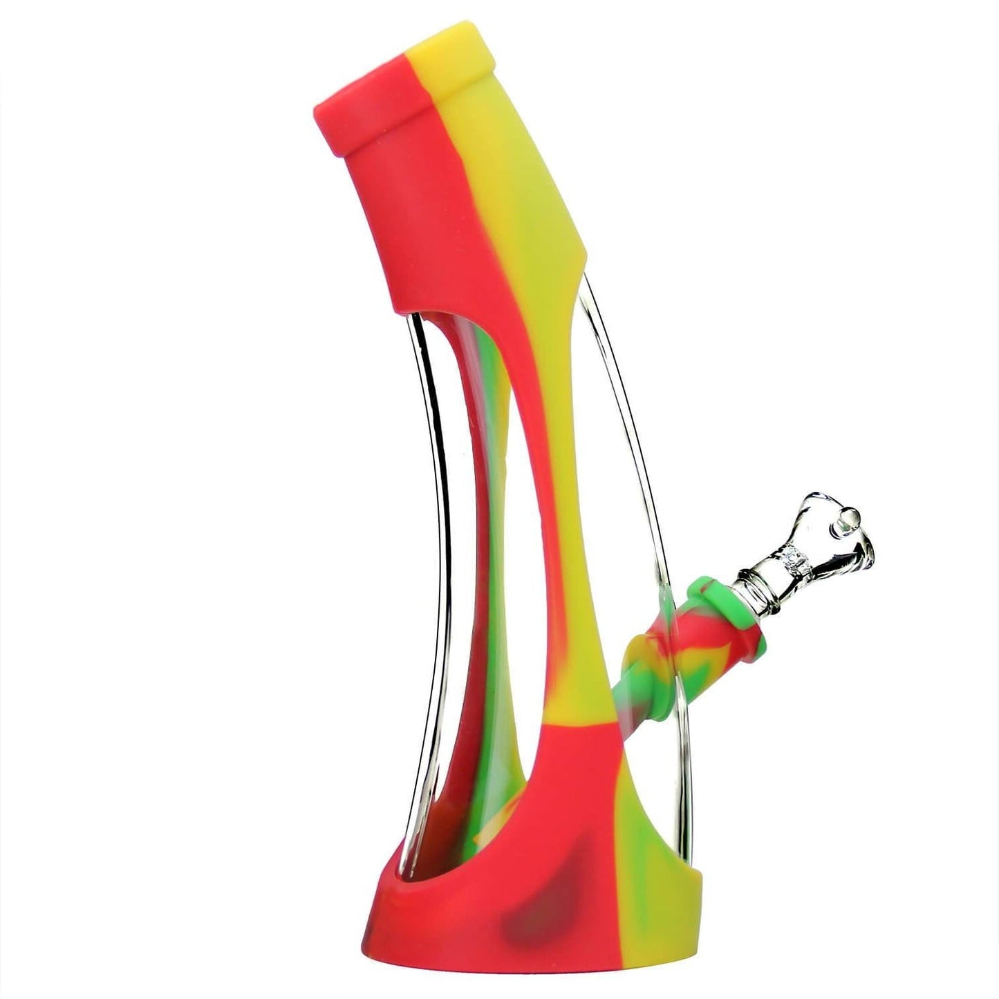 Silicone and Glass Horn Bong