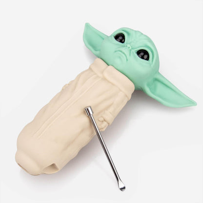 Baby Yoda Portable Silicone Hand Pipe