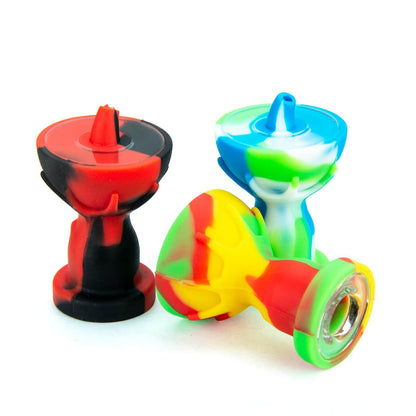 Silicone Carb Cap With Glass Bowl Screen