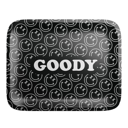 Goody Glass - Black Pattern Face Rolling Tray