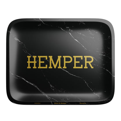 HEMPER  - Luxe Black Marble Rolling Tray