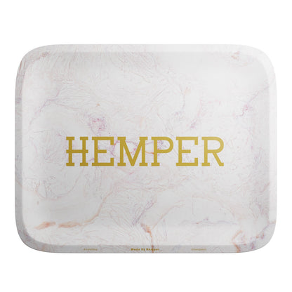 HEMPER  - Luxe Marble Pink/White Rolling Tray