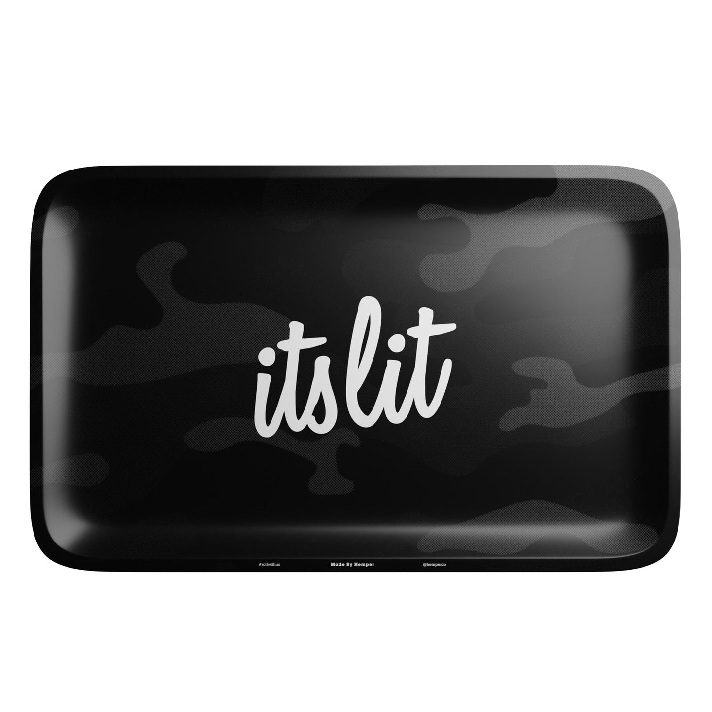 HEMPER  - It's Lit Black Camouflage Rolling Tray