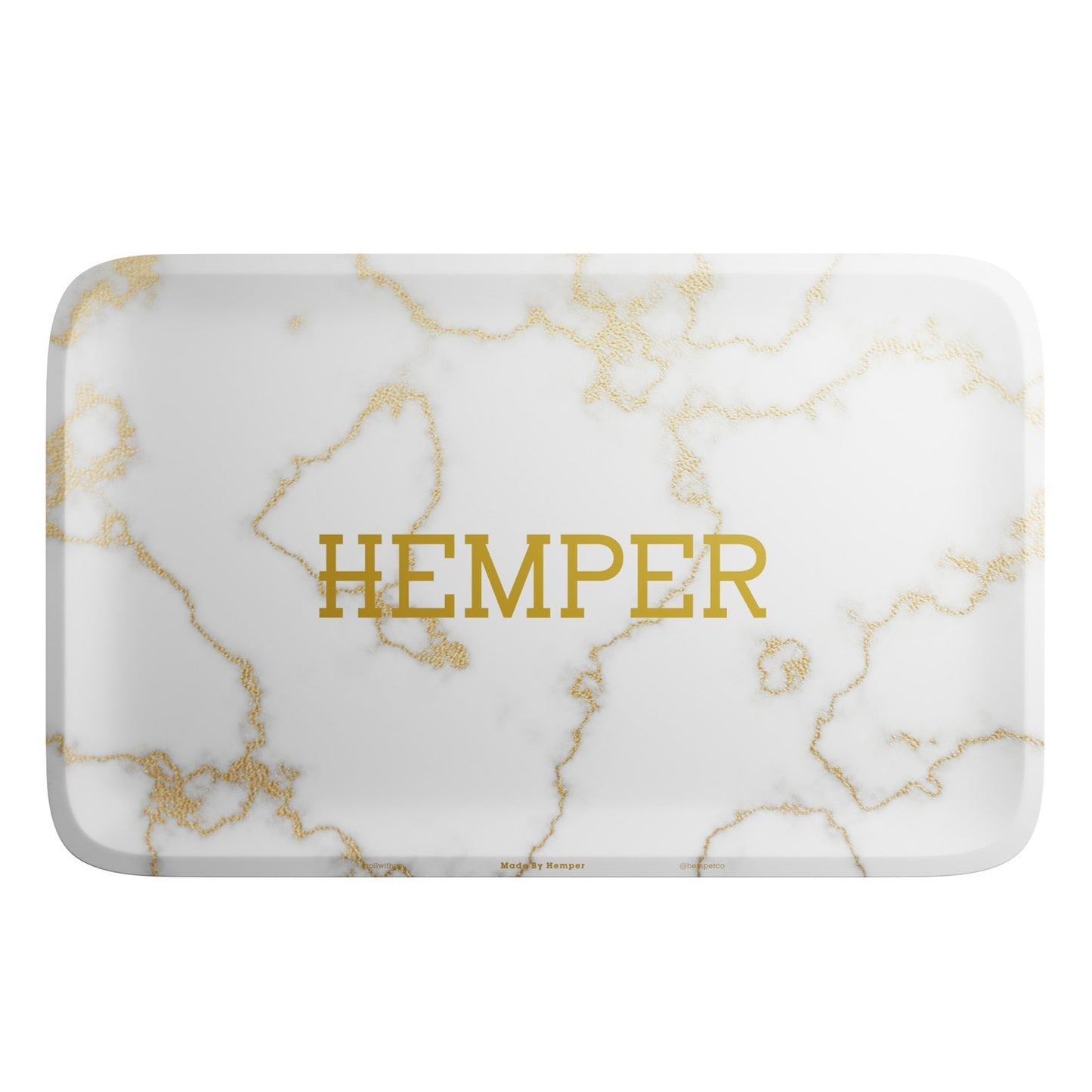 HEMPER  - Luxe White Marble Rolling Tray