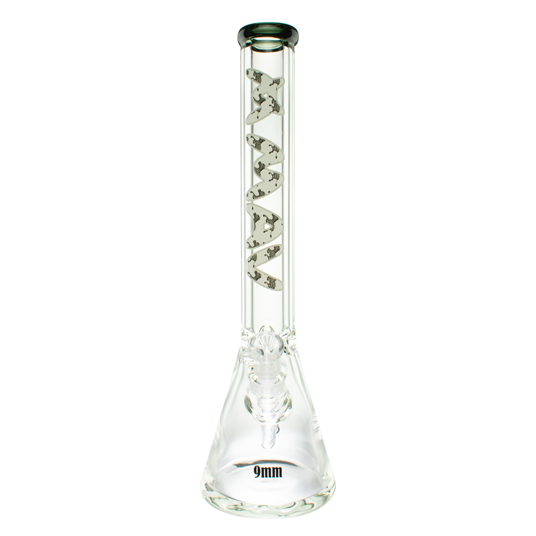 18" x 9mm Zebra Specialty Slab Beaker Bong