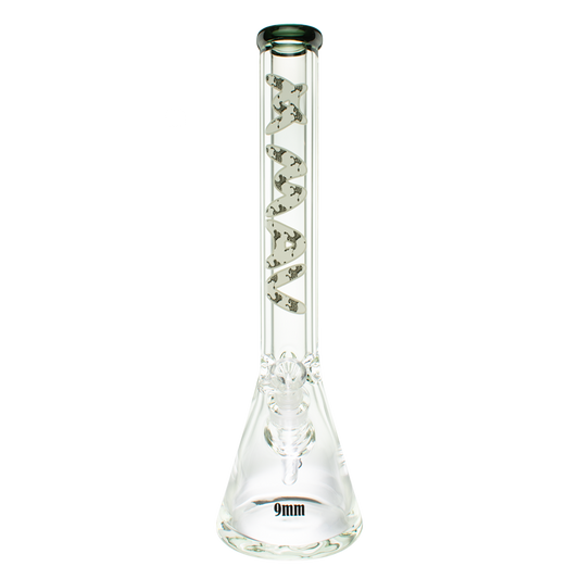 18" x 9mm Zebra Specialty Slab Beaker Bong