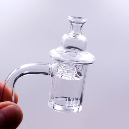 Quartz Banger Set with Spinning Carb Cap and Terp Pearls