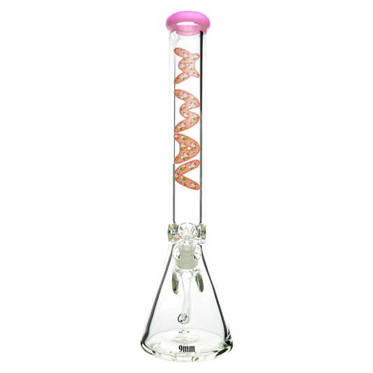 18" x 9mm Pink Unicorn Specialty Slab Beaker Bong