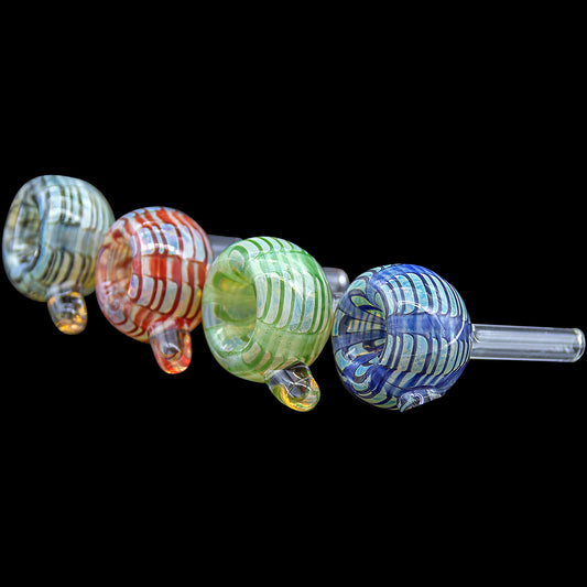 Color Raked Bubble Pull-Stem Slide Bowl