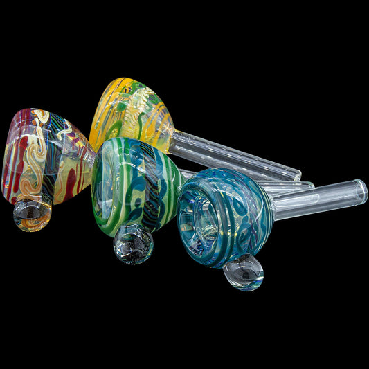 Painted Warrior Pull-Stem Slide Bowl