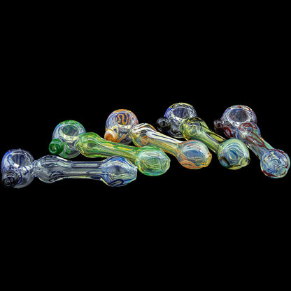 The "Painted Warrior Spoon" Glass Pipe