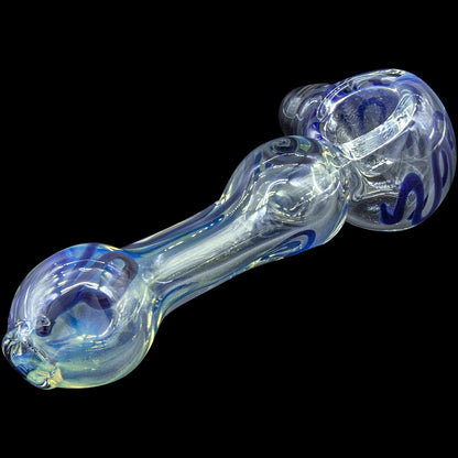 The "Painted Warrior Spoon" Glass Pipe