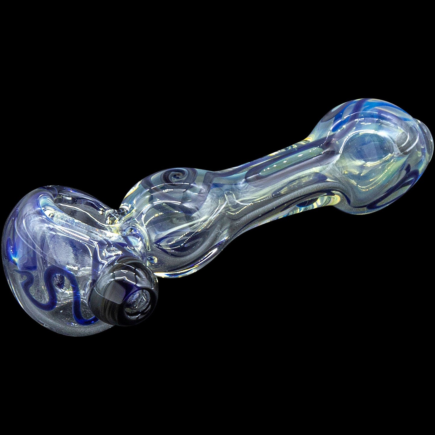 The "Painted Warrior Spoon" Glass Pipe