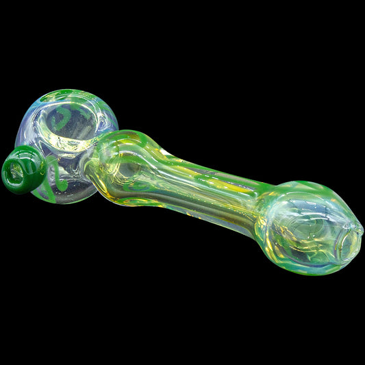 The "Painted Warrior Spoon" Glass Pipe